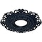 Ekena Millwork Orrington Ceiling Medallion (Fits Canopies up to 6 1/4"), 22"OD x 6 1/4"ID x 1 3/4"P, Midnight Dream CM22ORMDF - alternate 2